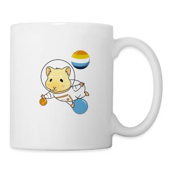 Guinea pigs in space Aroace Pride - Mug - white - Right