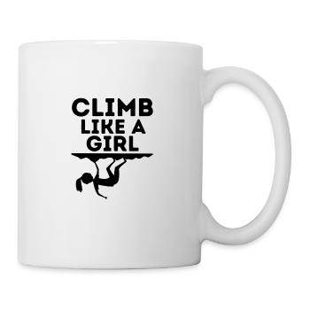 Rock Climbing Girl Bouldering - Mug - white - Right