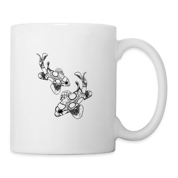 Spotted vintage clownfish - Mug - white - Right