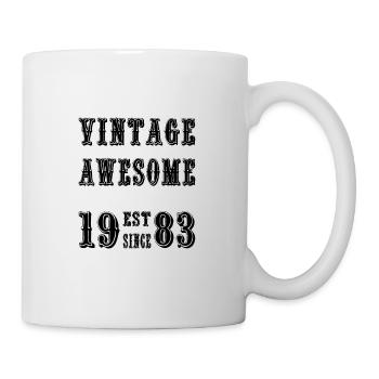 Vintage Awesome EST SINCE 1983 Birthday - Mug - white - Right