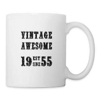Vintage Awesome EST SINCE 1955 Birthday - Mug - white - Right