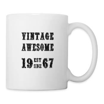 Vintage Awesome EST SINCE 1967 Birthday - Mug - white - Right