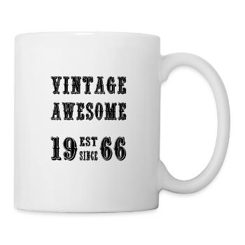 Vintage Awesome EST SINCE 1966 Birthday - Mug - white - Right