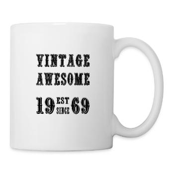 Vintage Awesome EST SINCE 1969 Birthday - Mug - white - Right