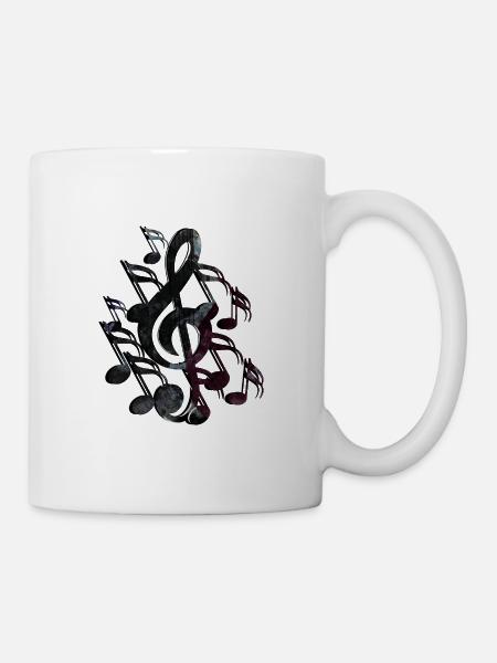 Notenschlüssel Noten - Tasse - Weiß