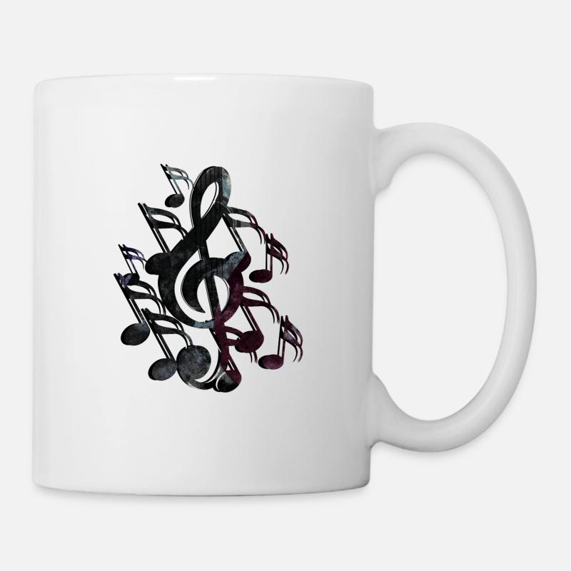 Notenschlüssel Noten - Tasse - Weiß