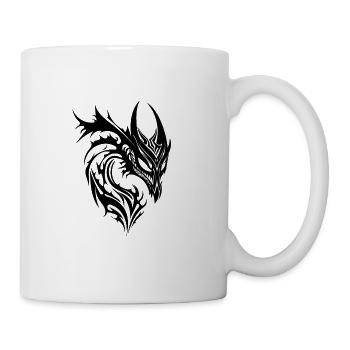 Drachen Tattoo Monster Style - Tasse - Weiß - Rechts