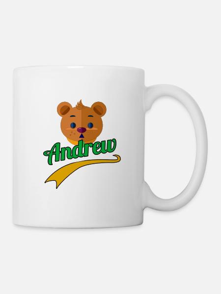 T-Shirt für Geburtstagskind Vorname Andrew - Tasse - Weiß