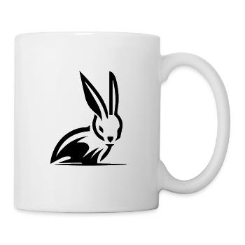 Doux lapin de Pâques Lapin Portrat - Mug blanc - blanc - Droite