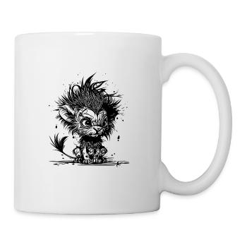 Câlins petits méchants enfants lion à crinière - Mug blanc - blanc - Droite