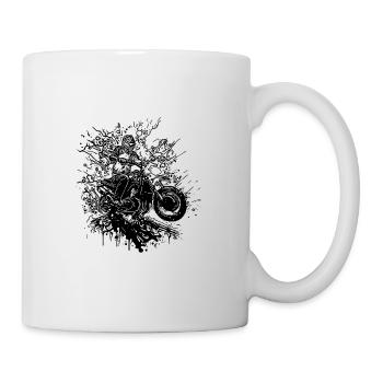 Motorcycling Vintage Splash Rider Style - Mug - white - Right