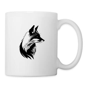 Hübsches Wald Fuchs Natur Porträt - Tasse - Weiß - Rechts