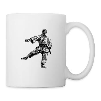 karate, opponents, sparring, partners, martial arts - Mug - white - Right