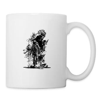 Weltraum Staub Astronauten Outdoor Spaziergang - Tasse - Weiß - Rechts