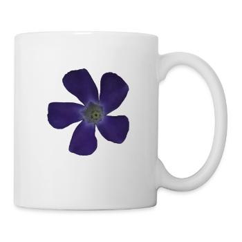 Periwinkle purple flower purple blossom - Mug - white - Right