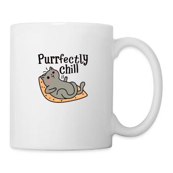 Purrfectly Chill Chat Disant Chat - Mug blanc - blanc - Droite