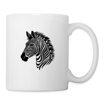 Zebra Elegant with Safari Stripe Pattern - Mug - white - Right