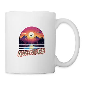 Abenteuer Wandern Wanderung für eine Wanderer - Tasse - Weiß - Rechts