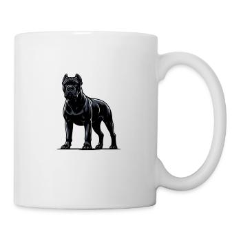 Majestätische Cane Corso Porträts - Tasse - Weiß - Rechts