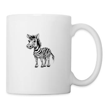Niedliches Zebra für Kinder für Kinder - Tasse - Weiß - Rechts