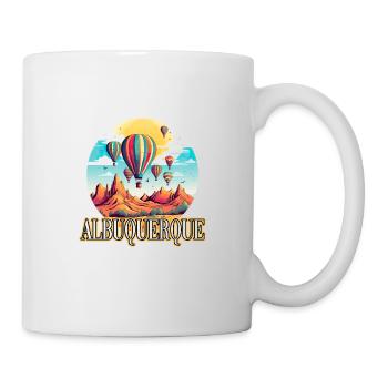 Albuquerque Ballon New Mexico Heißluftballon - Tasse - Weiß - Rechts