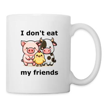 I don't eat my friends - Mug - white - Right