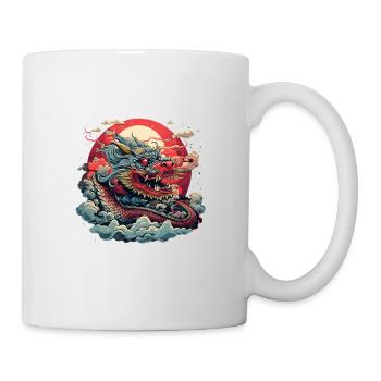 Asiatisch Drache Anime Japanisch - Tasse - Weiß - Rechts