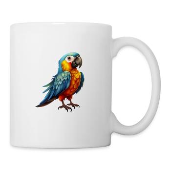 Ara Papagei für einen Vogelliebhaber - Tasse - Weiß - Rechts