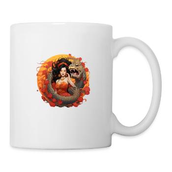 Japan Tradition Japanisch Kultur Frau - Tasse - Weiß - Rechts