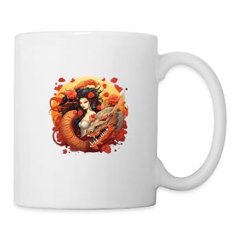 Japan Tradition Japanisch Kultur Frau - Tasse - Weiß - Rechts