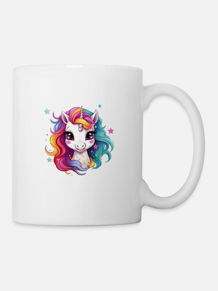 Love Unicorns Einhorn für Kinder - Tasse - Weiß
