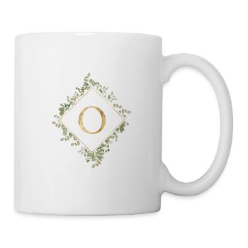 O Couronne d’Eucalyptus monogramme - Mug blanc - blanc - Droite