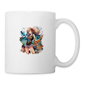 Surfing Adventure Surfer Girl Beach - Tasse - Weiß - Rechts