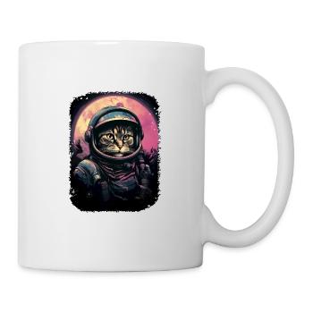 Katze Schwerelosigkeit Astronaut für einen Katzen - Tasse - Weiß - Rechts