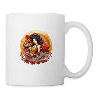 Japan Tradition Japanisch Kultur Frau - Tasse - Weiß - Rechts