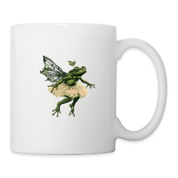Ballett Frosch Märchen Amphibie Fantasie Tier - Tasse - Weiß - Rechts