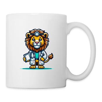 Cute Lion Doctor - Mug - white - Right