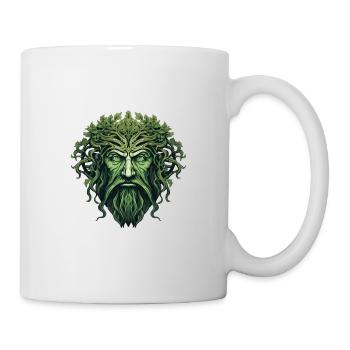 Grüner Mann Naturgeist Waldgottheit für einen - Tasse - Weiß - Rechts