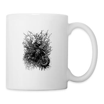 Motorrad Splash Fahrer Style Geländefahrt - Tasse - Weiß - Rechts