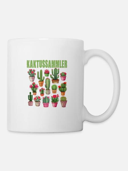 Kaktussammler Kaktus Kakteen - Tasse - Weiß