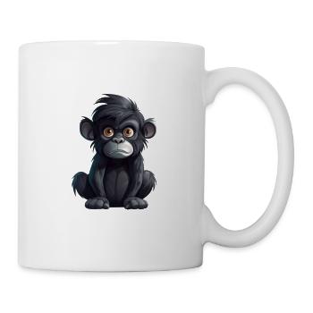 Niedlicher Affe für Kinder für Kinder - Tasse - Weiß - Rechts