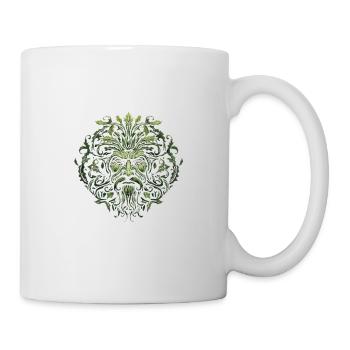 Grüner Mann Naturgeist Waldgottheit für einen - Tasse - Weiß - Rechts