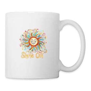 Sonne Mandala Positive Vibes Shine On Sunshine - Tasse - Weiß - Rechts