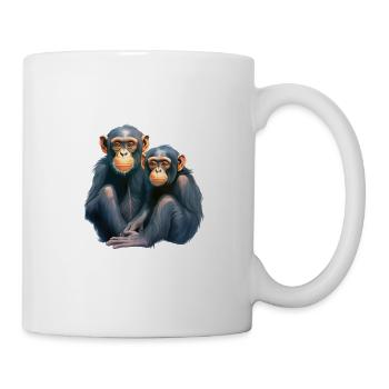 Niedlicher Affe für Kinder für Kinder - Tasse - Weiß - Rechts