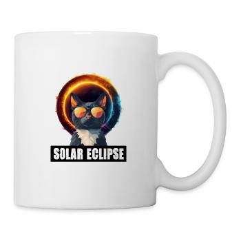 Sonnenfinsternis Katze - Tasse - Weiß - Rechts