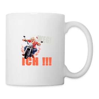 Aus dem Weg Hier Komm Ich Oma - Tasse - Weiß - Rechts
