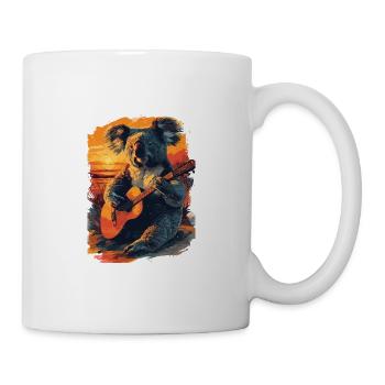 Koala spielt Gitarre für Musikliebhaber für einen - Tasse - Weiß - Rechts