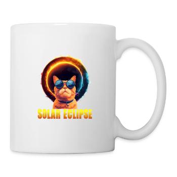 Sonnenfinsternis Katze - Tasse - Weiß - Rechts