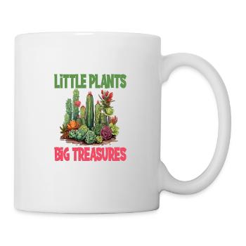 Little Plants Big Treasures - Tasse - Weiß - Rechts