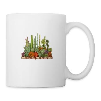 Tiny Plants Mighty Love für Gärtner und - Tasse - Weiß - Rechts